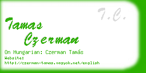 tamas czerman business card